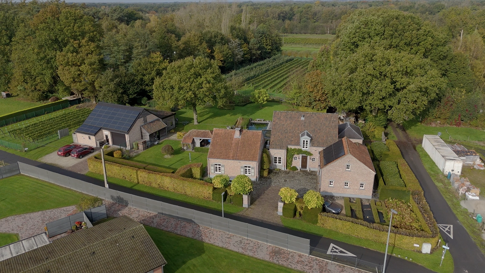 Verlooy wijngaard luchtfoto